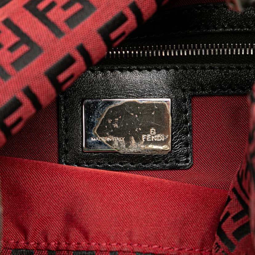 Fendi Zucca Canvas Double Flap Mamma Red Very good condition - Box View
