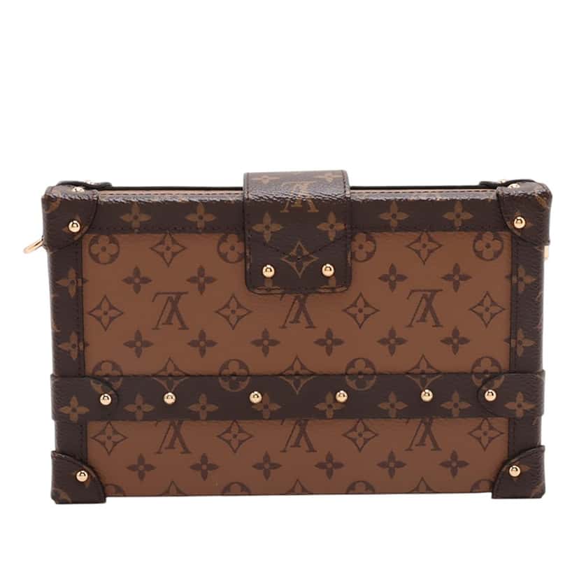 Louis Vuitton Monogram Reverse Petite Malle Brown Very good condition - Back View