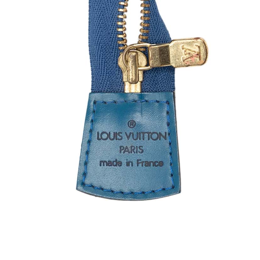 Louis Vuitton Epi Trousse Crete Blue Leather Very good condition - Box View