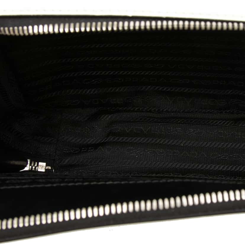 Prada Medium Saffiano Brique Satchel White Leather Very good condition - Model View