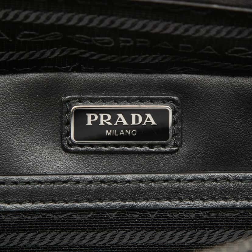 Prada Medium Saffiano Brique Satchel White Leather Very good condition - Box View