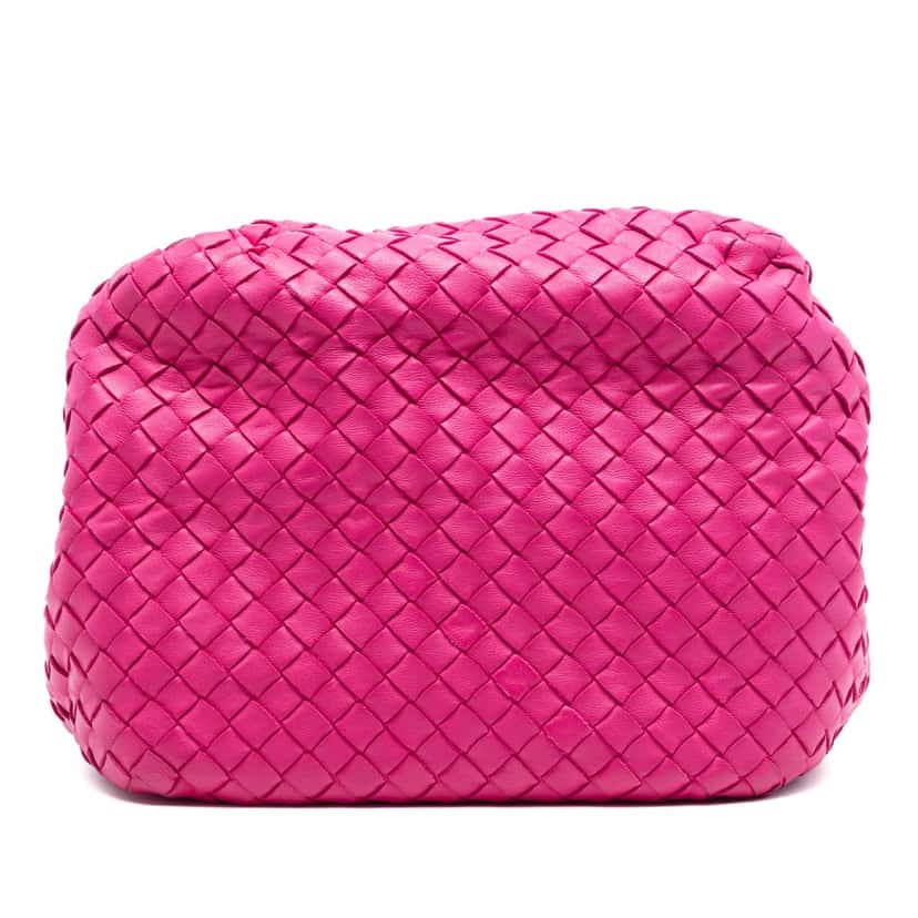 Bottega Veneta Nappa Intrecciato Cube Crossbody Pink Leather Very good condition - Inside View