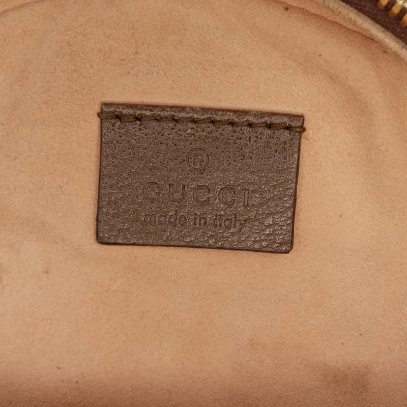 Gucci Mini GG Supreme Web Ophidia Round Crossbody Beige Very good condition - Box View