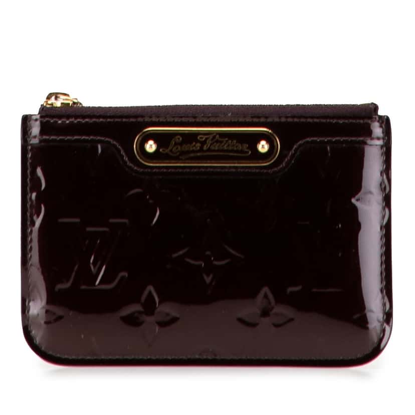 Louis Vuitton Monogram Vernis Key Pouch Purple Leather Very good condition - Front View