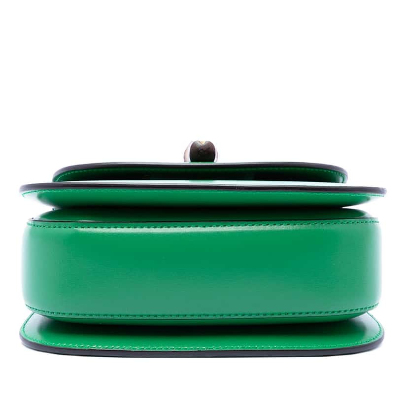 Gucci Mini Calfskin 1947 Bamboo Top Handle Bag Green Leather Very good condition - Model View