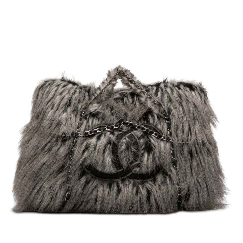 Chanel Faux Fur Arctic Fantasy Tote Other Very good condition - Front View