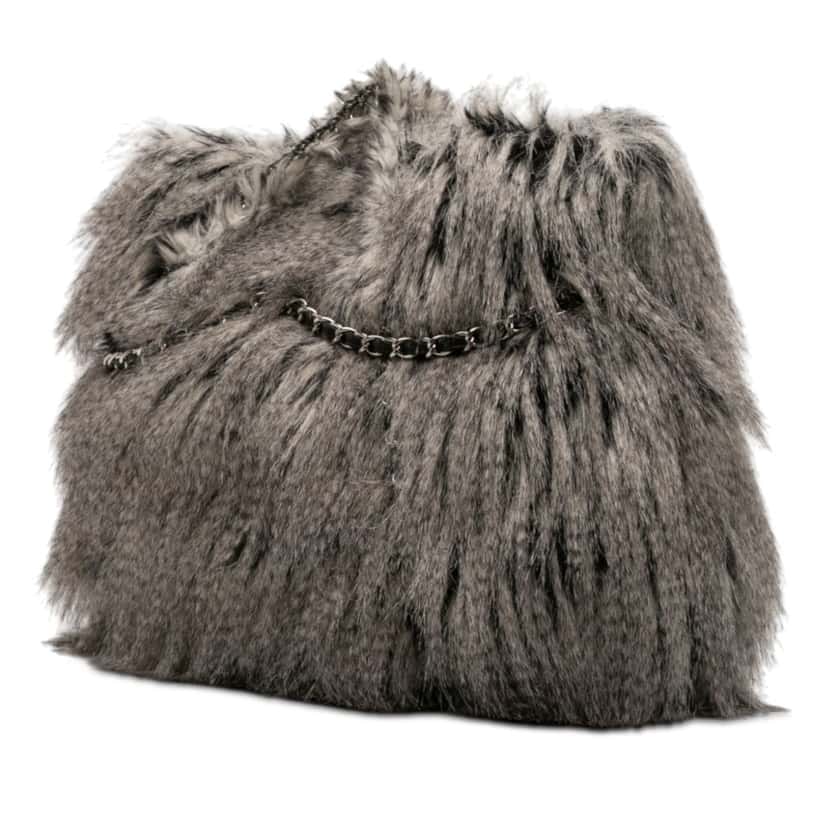 Chanel Faux Fur Arctic Fantasy Tote Other Very good condition - Back View