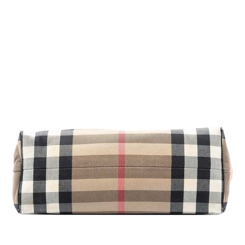Burberry House Check Canvas and Leather Crossbody Brown Very good condition - Inside View