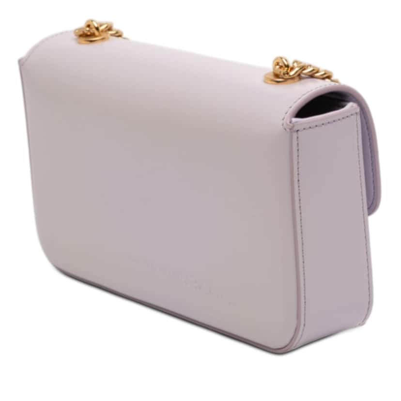 Celine Shiny Calfskin Claude Chain Shoulder Bag Purple Leather Very good condition - Back View