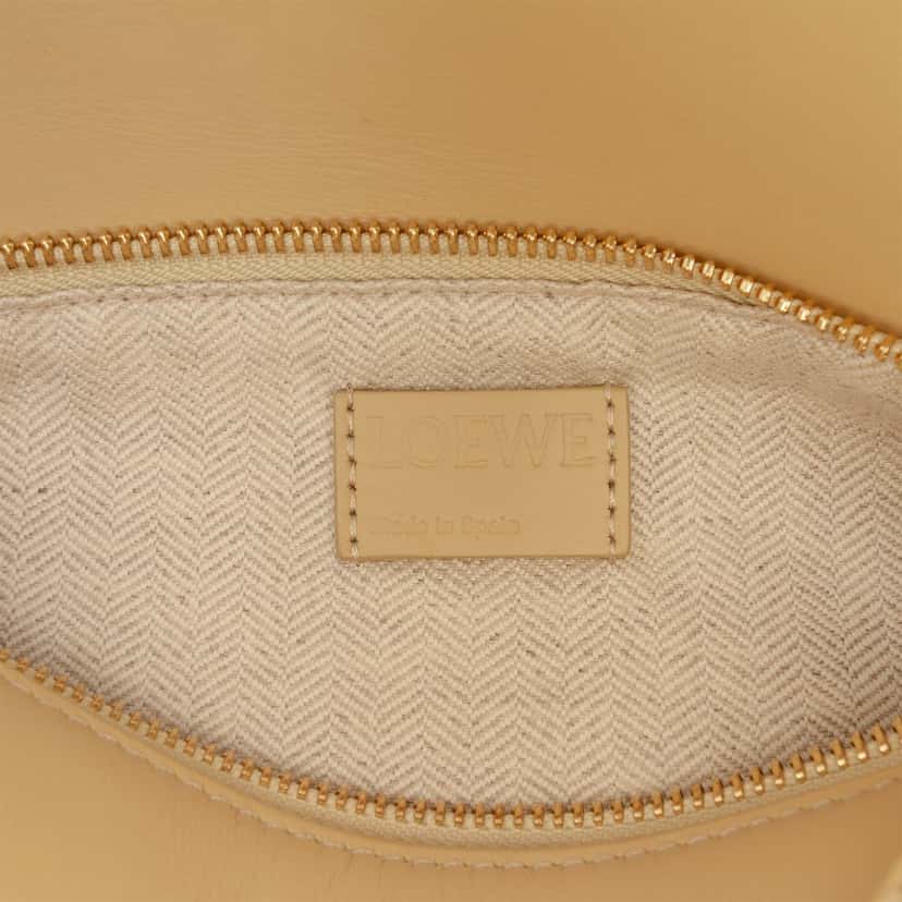 Loewe Small Calfskin Puzzle Edge Satchel Beige Leather Very good condition - Box View