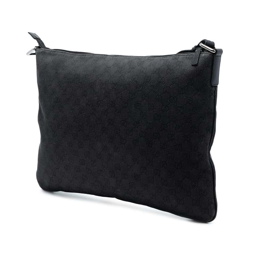 Gucci GG Denim Crossbody Black Very good condition - Back View