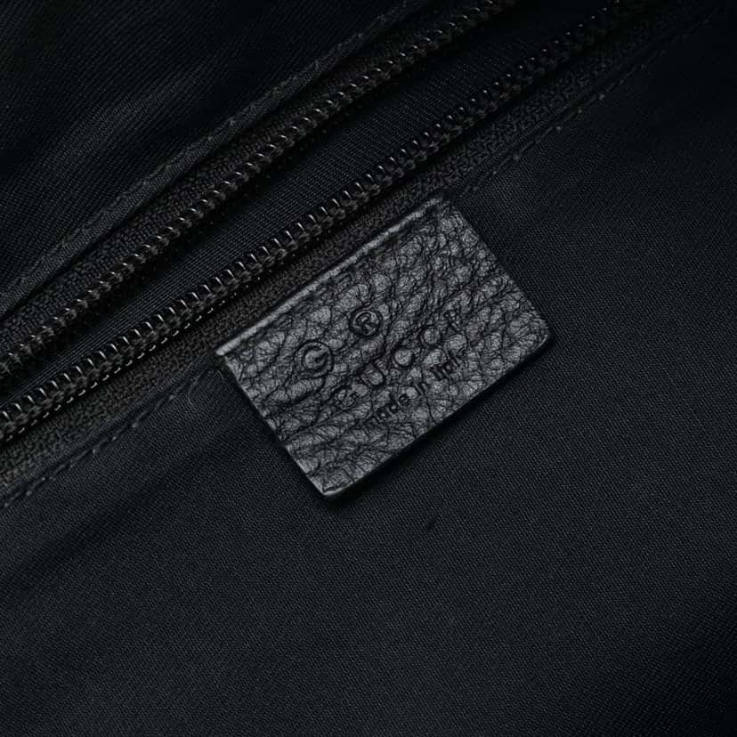 Gucci GG Denim Crossbody Black Very good condition - Box View