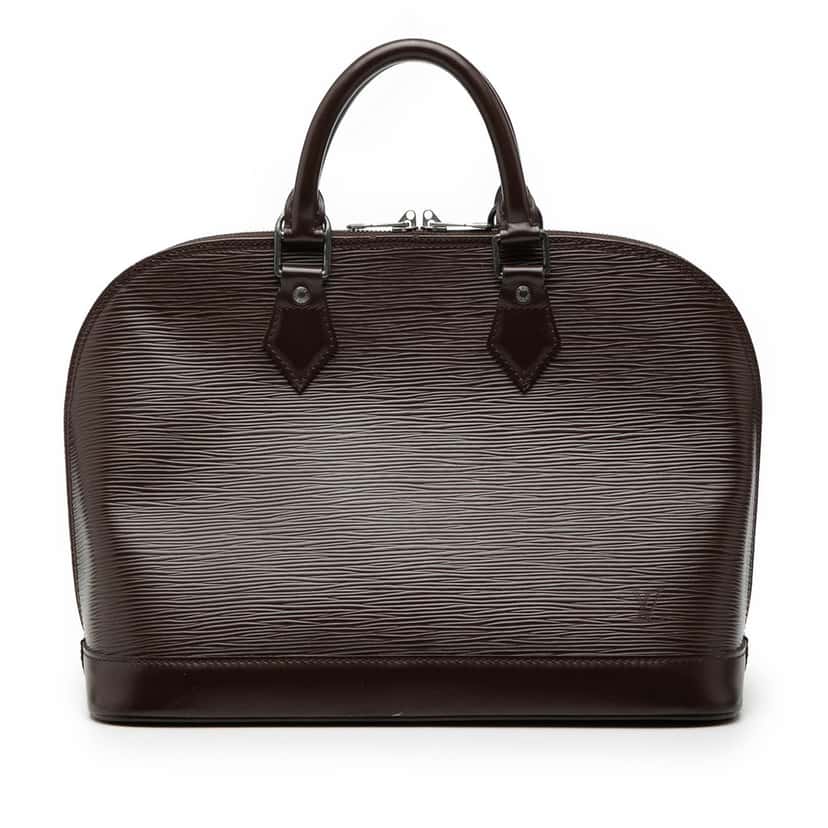 Louis Vuitton Epi Alma PM Brown Leather Very good condition - Front View