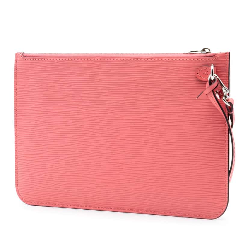 Louis Vuitton Epi Neverfull Pouch Pink Leather Very good condition - Back View