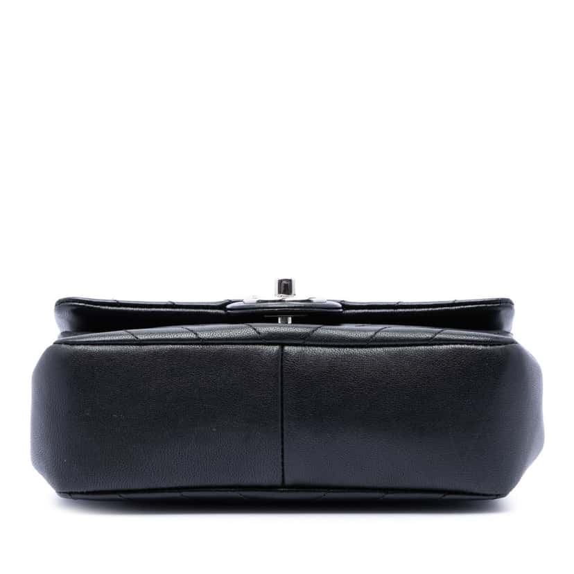 Chanel Mini CC Chevron Calfskin Single Flap Black Leather Very good condition - Inside View