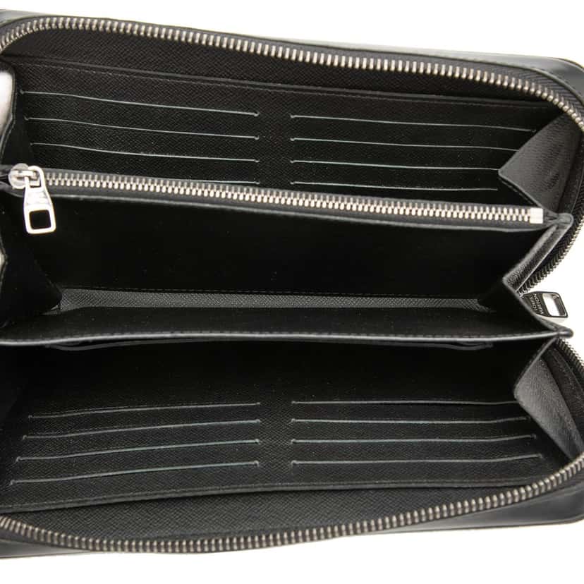 Louis Vuitton Monogram Eclipse Zippy XL Wallet Black Very good condition - Model View