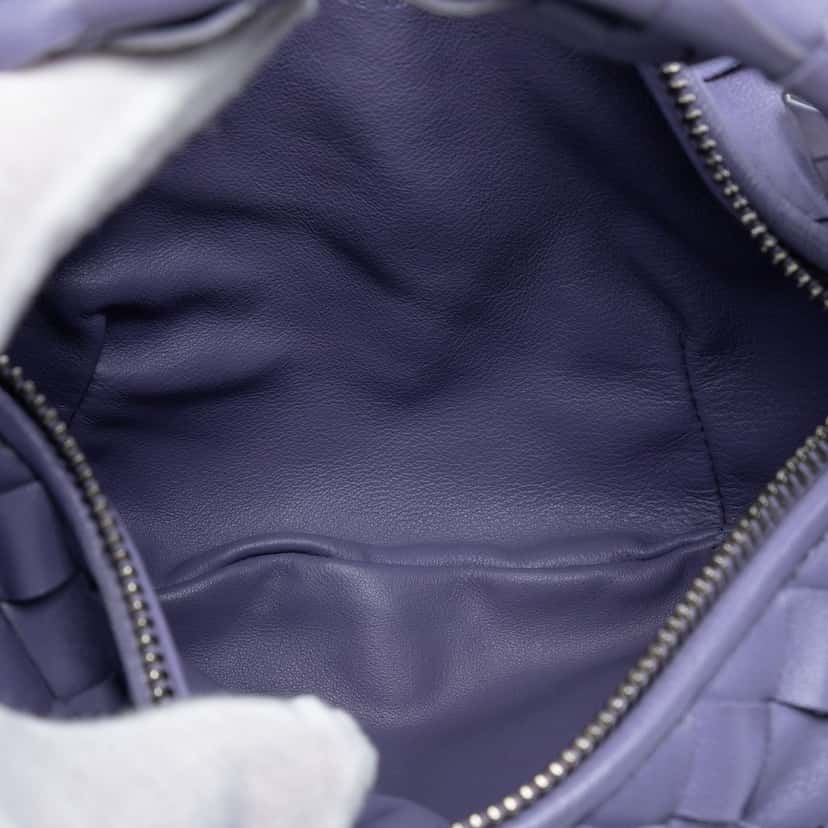 Bottega Veneta Mini Nappa Intrecciato Jodie Purple Leather Very good condition - Model View