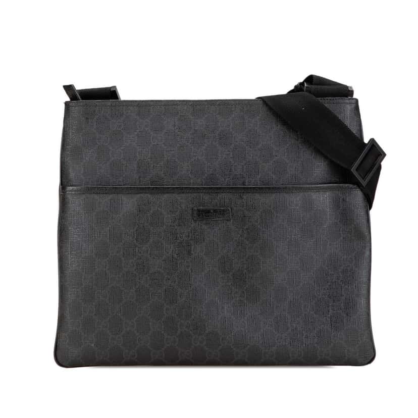 Gucci GG Supreme Crossbody Black Very good condition - Front View