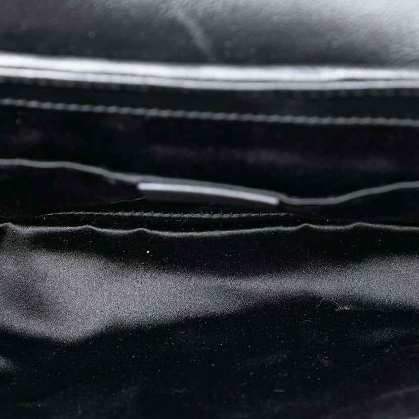 Gucci Small GG Marmont Matelasse Diagonal Sequin and Leather Torchon Shoulder Bag Black Very good condition - Model View