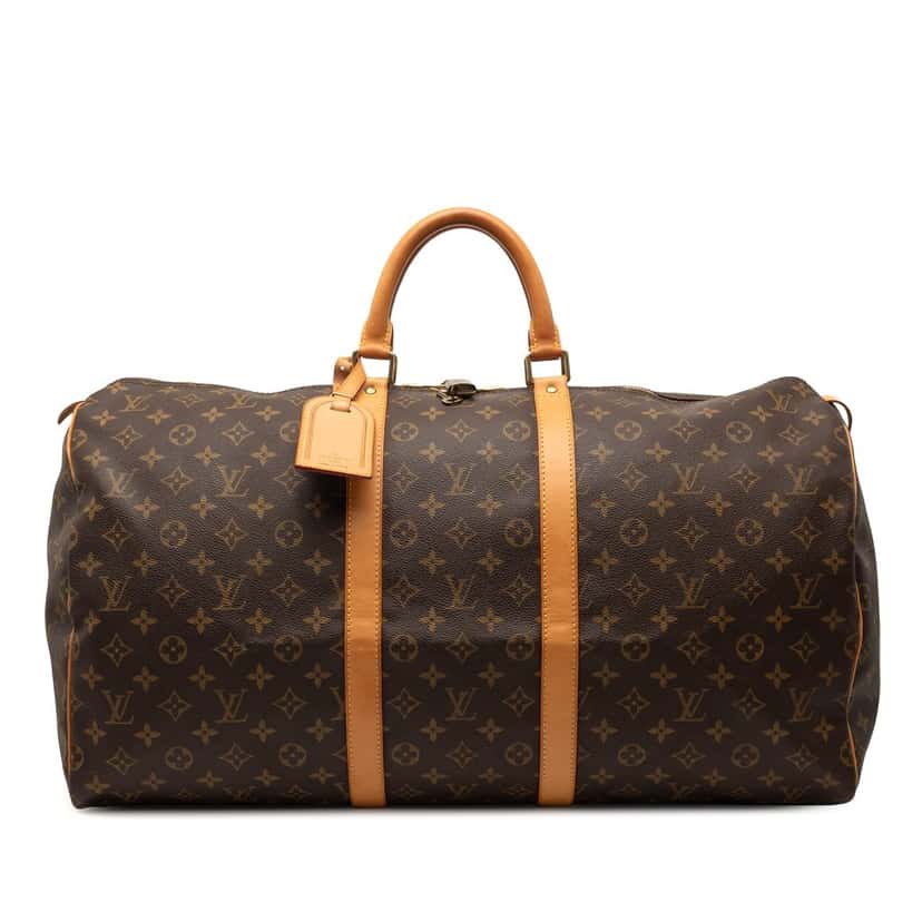Louis Vuitton Monogram Keepall 55 Brown Very good condition - Front View