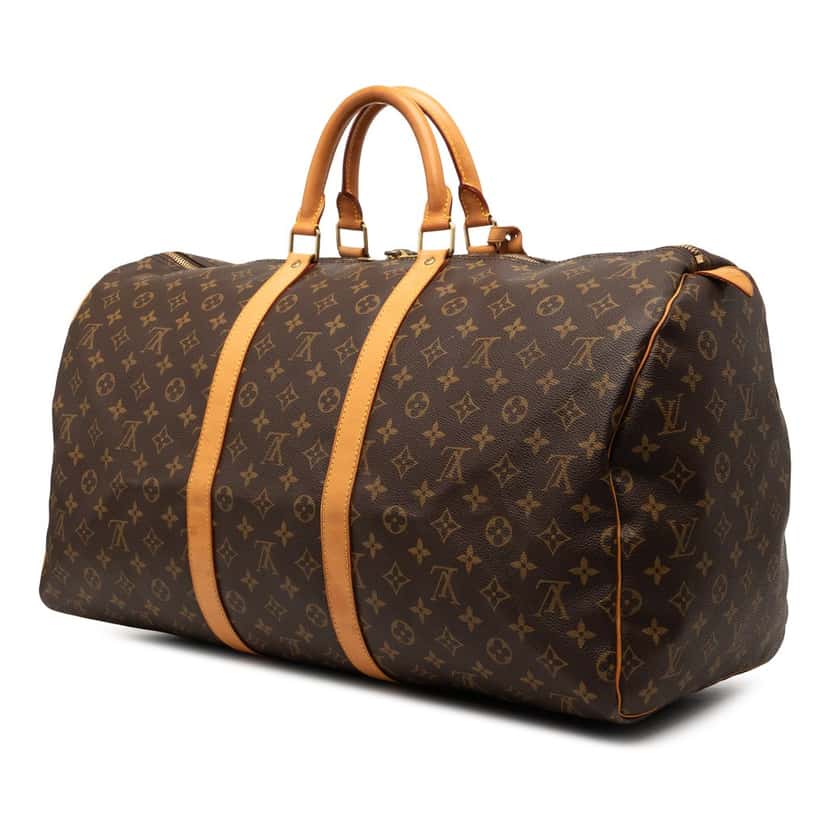 Louis Vuitton Monogram Keepall 55 Brown Very good condition - Back View