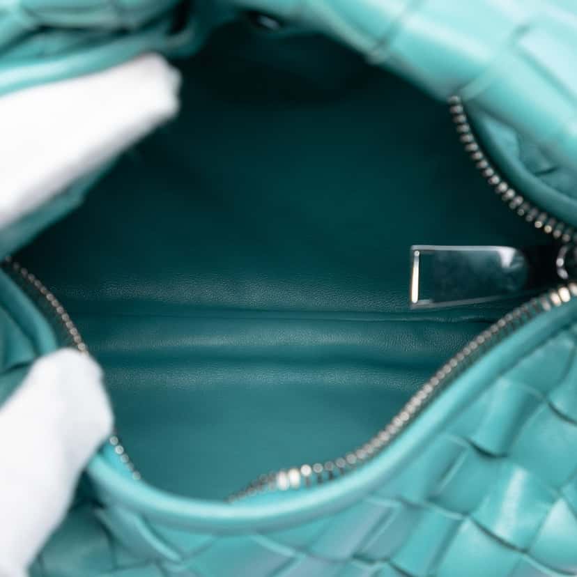 Bottega Veneta Mini Nappa Intrecciato Jodie Blue Leather Very good condition - Model View