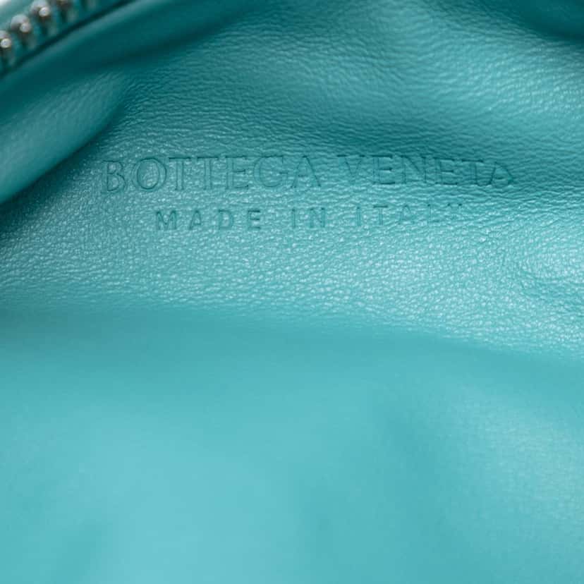 Bottega Veneta Mini Nappa Intrecciato Jodie Blue Leather Very good condition - Box View