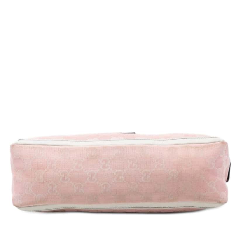 Gucci GG Canvas Abbey D Ring Pochette Pink Very good condition - Inside View