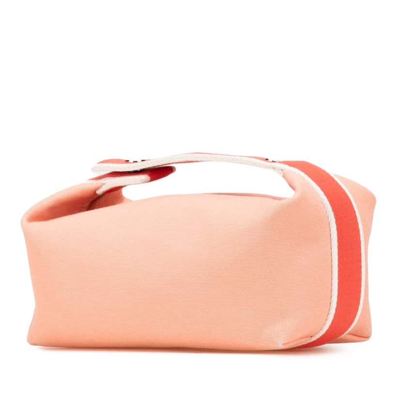 Hermès Small Canvas Bride A Brac Case Pink Very good condition - Back View
