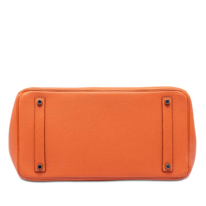 Hermès Togo Birkin Retourne 35 Orange Leather Very good condition - Inside View