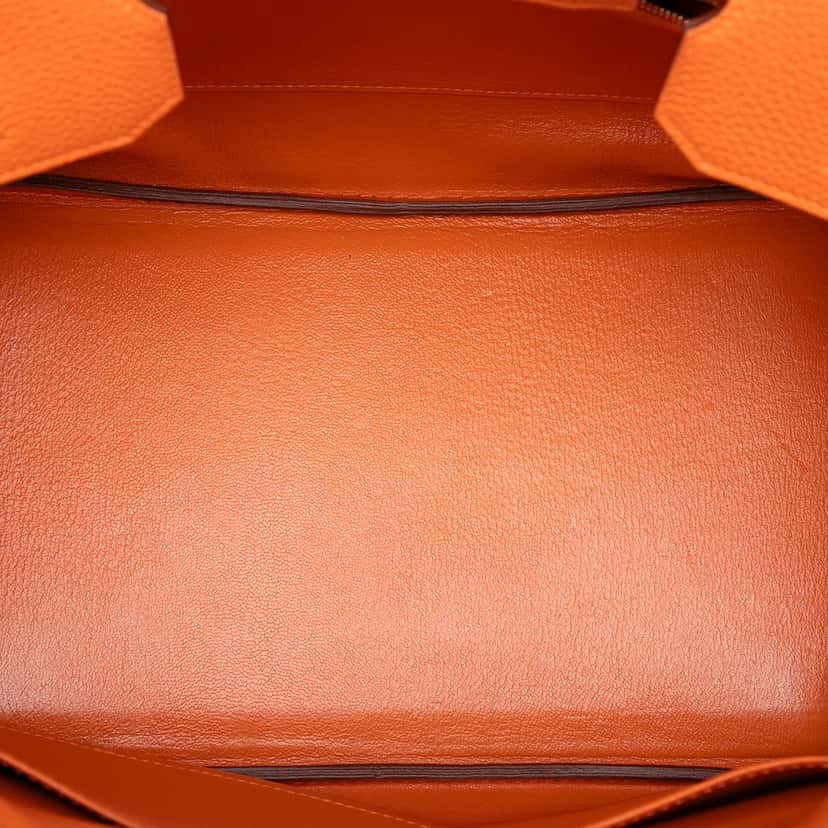 Hermès Togo Birkin Retourne 35 Orange Leather Very good condition - Model View