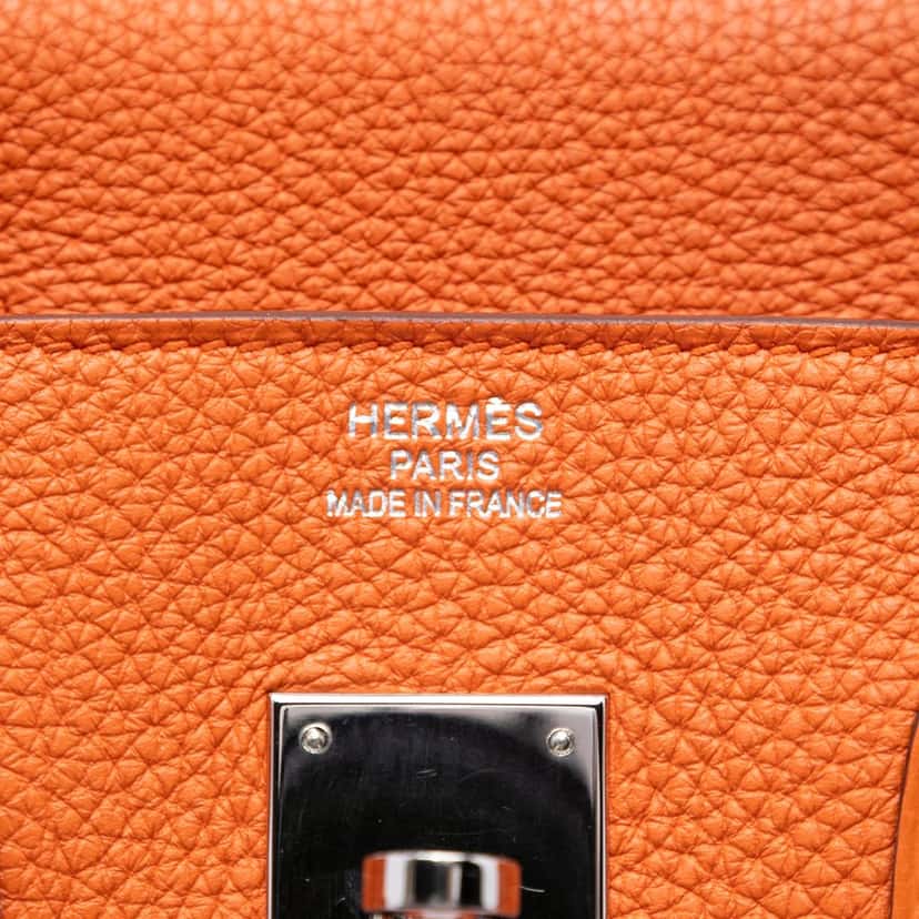 Hermès Togo Birkin Retourne 35 Orange Leather Very good condition - Box View