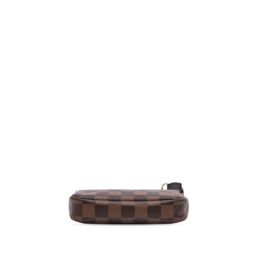 Louis Vuitton Damier Ebene Mini Pochette Accessoires Brown Canvas Very good condition - Inside View