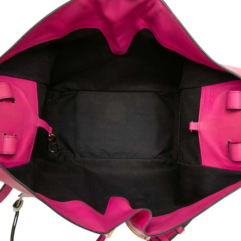 Loewe Small Bicolor Calfskin Hammock Bag Pink Leather Very good condition - Model View