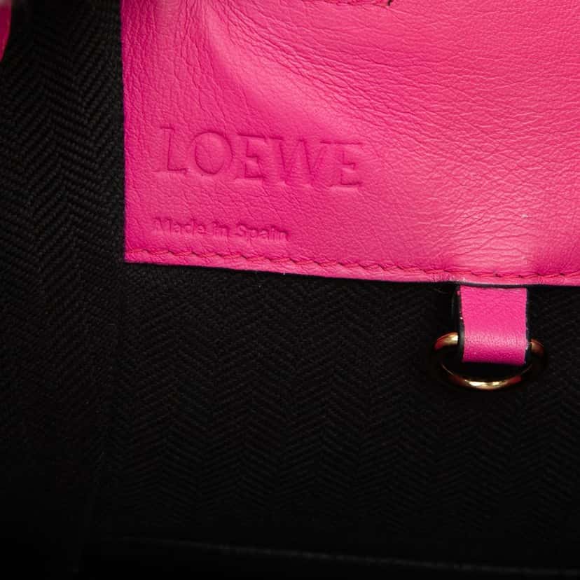 Loewe Small Bicolor Calfskin Hammock Bag Pink Leather Very good condition - Box View