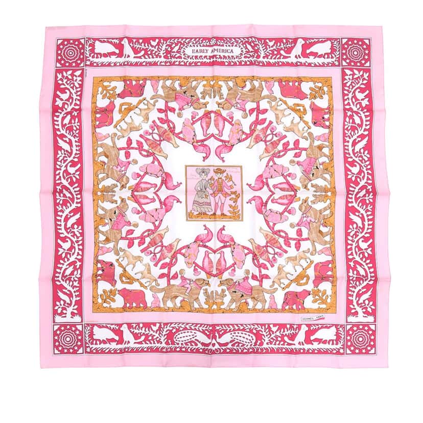 Hermès Early America Silk Scarf 90