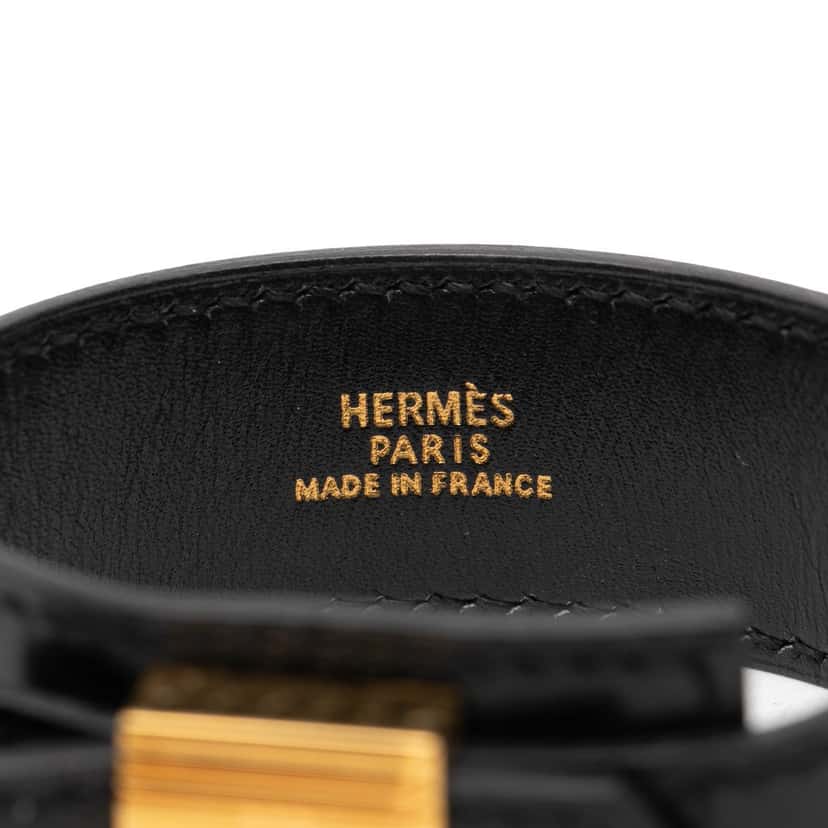 Hermès Leather Artemis Bracelet Black Leather Very good condition - Model View