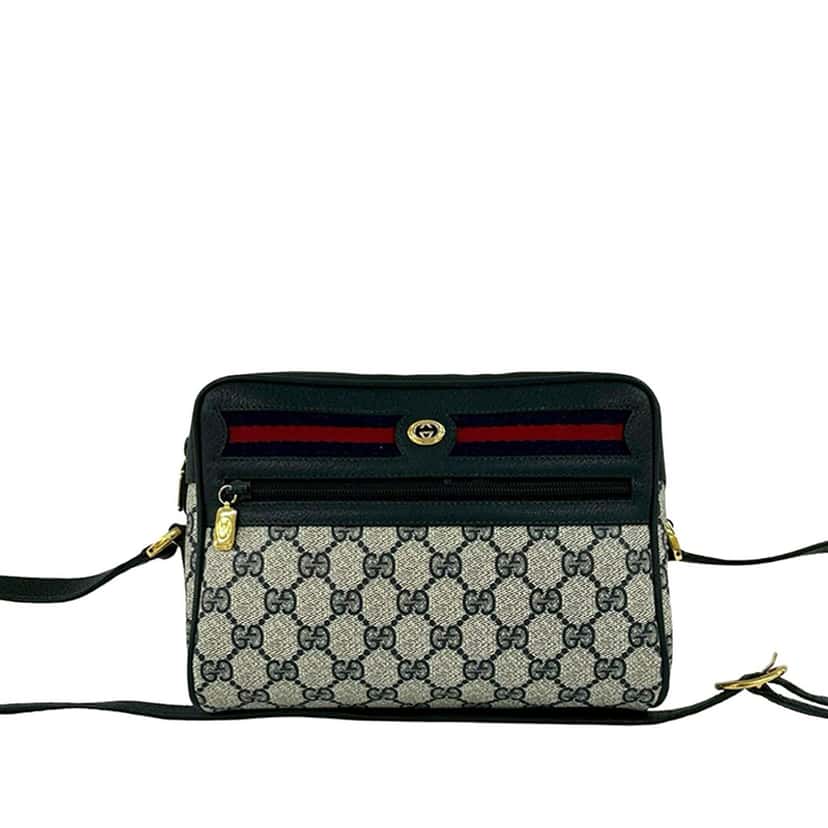 Gucci GG Supreme Web Crossbody Beige Very good condition - Front View