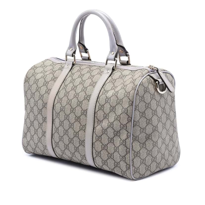 Gucci Medium GG Supreme Joy Boston Bag Beige Very good condition - Back View
