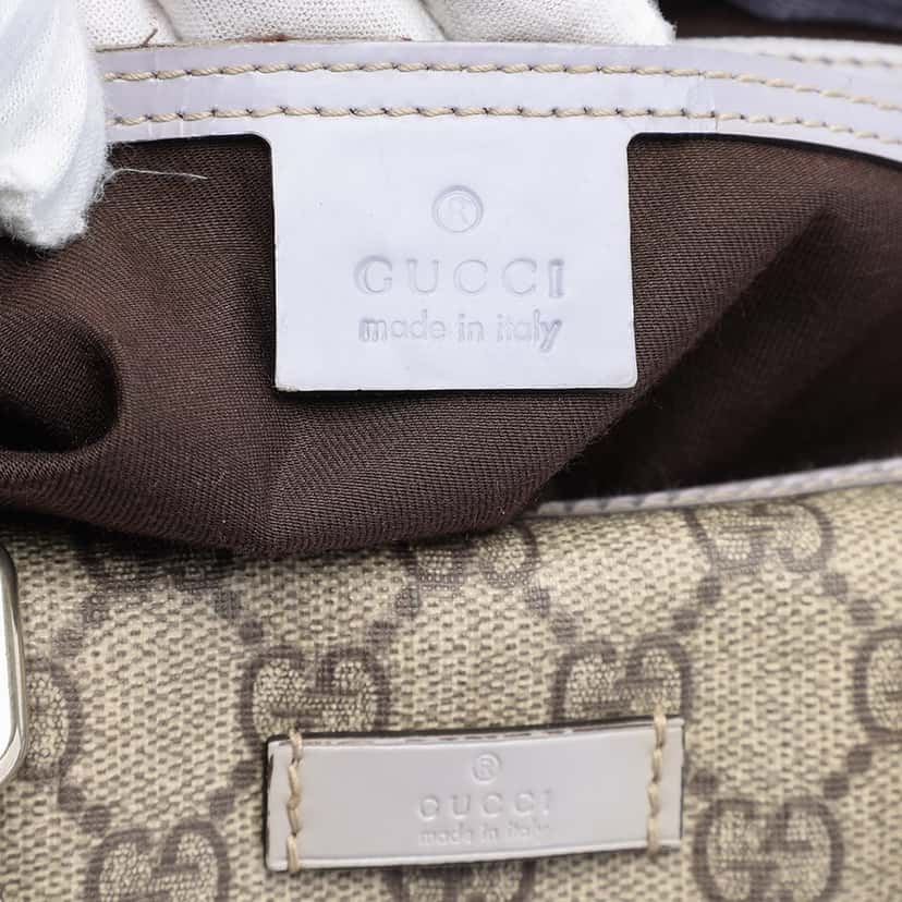 Gucci Medium GG Supreme Joy Boston Bag Beige Very good condition - Box View