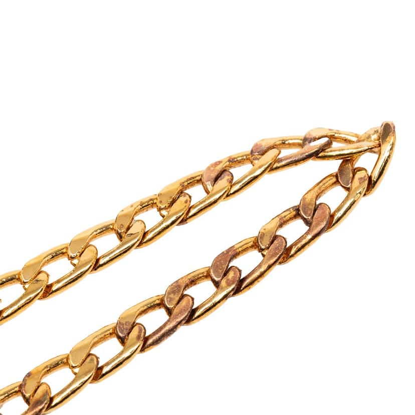 Chanel Gold Plated CC Medallion Chain Belt Gold Metal Very good condition - Inside View