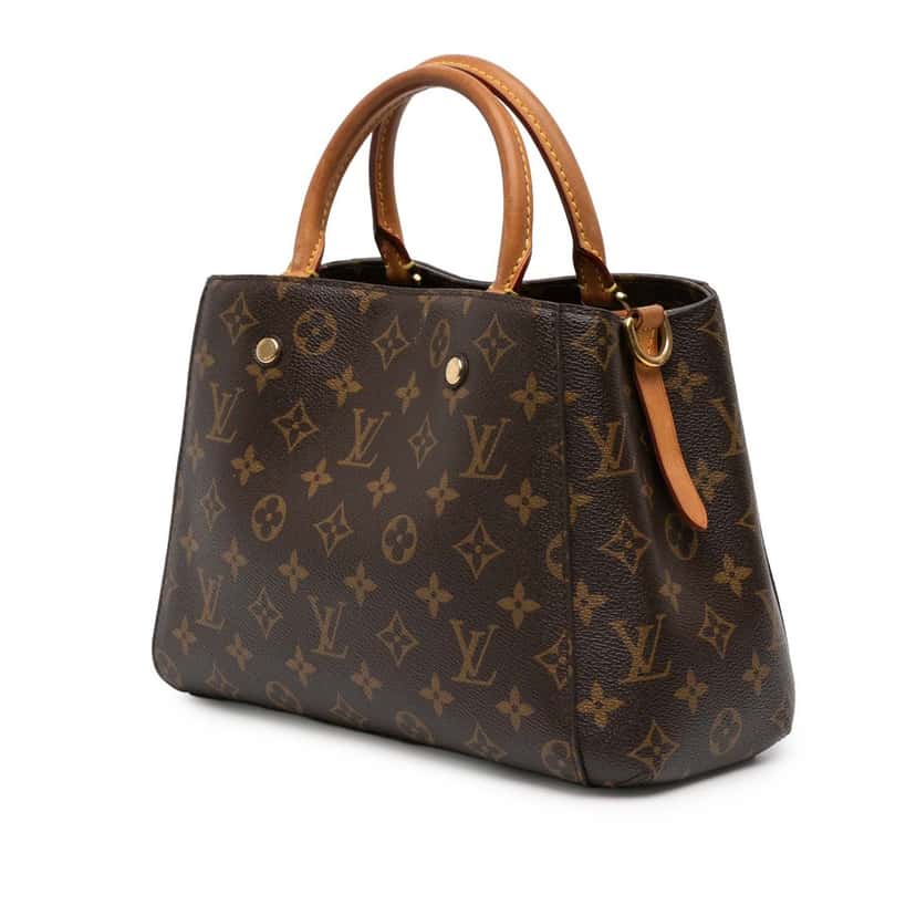 Louis Vuitton Monogram Montaigne BB Brown Very good condition - Back View