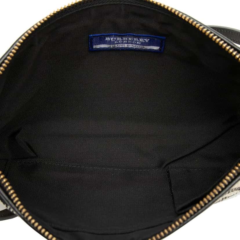 Burberry Supernova Check Canvas Shoulder Bag Beige Very good condition - Model View