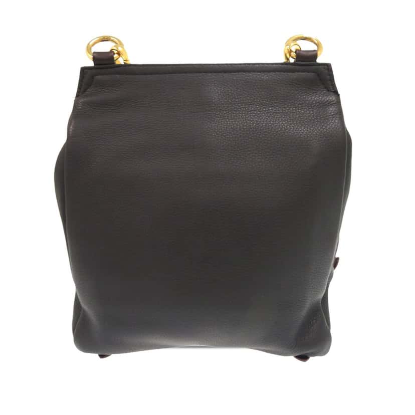 Burberry Leather Bridle Crossbody Brown Leather Very good condition - Back View