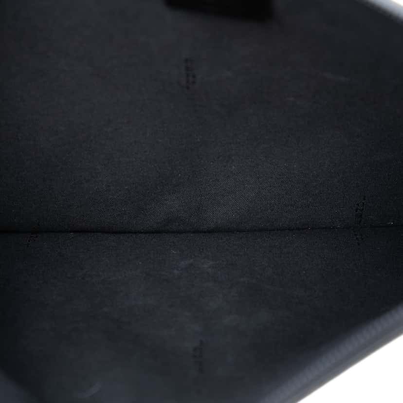 Fendi Zucca Coated Canvas Roma Amor Zip Pouch Brown Very good condition - Model View