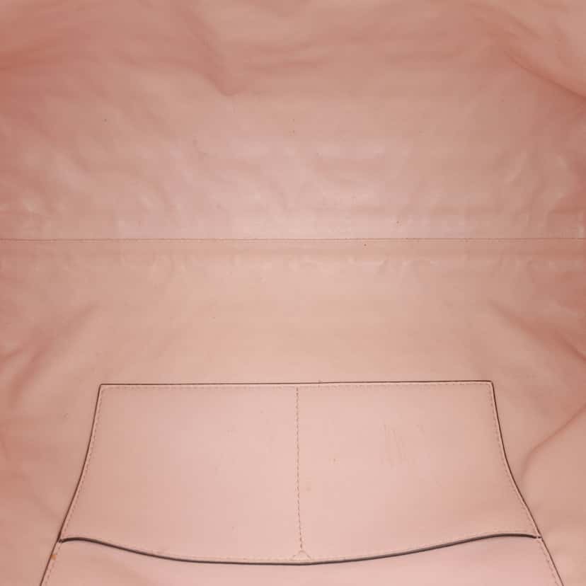 Ferragamo Gancini Embossed Calfskin Trifolio Tote Black Leather Good condition - Model View