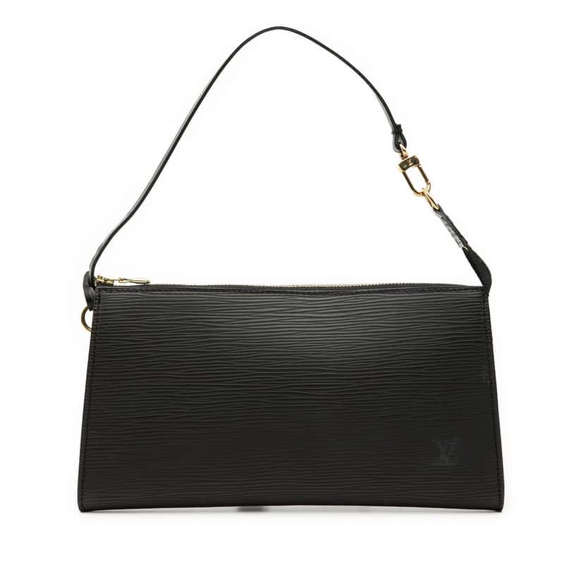 Louis Vuitton Epi Pochette Accessoires Black Leather Very good condition - Front View