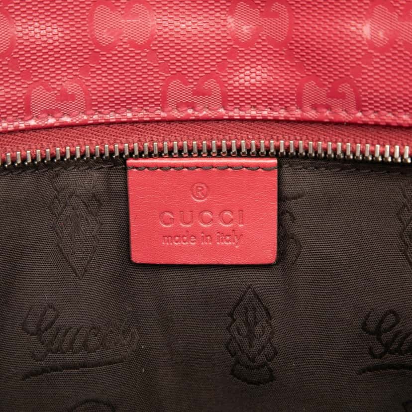 Gucci Medium GG Imprime Tote Red Very good condition - Box View