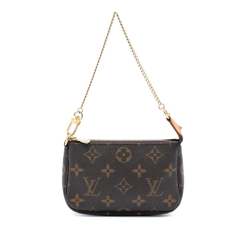 Louis Vuitton Monogram Mini Pochette Accessoires Brown Very good condition - Front View