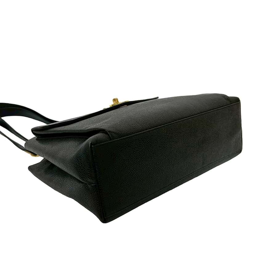 Chanel CC Caviar Front Pocket Chain Tote Black Leather Very good condition - Inside View